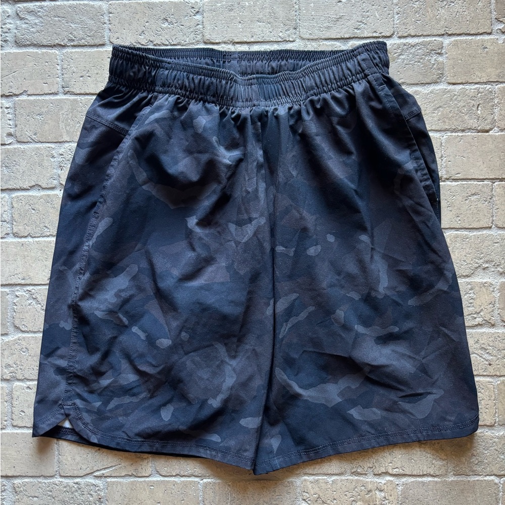 All in Motion boys athletic shorts with pockets grey camo size L 10-12